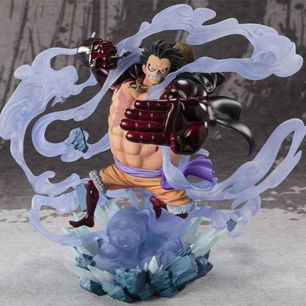 Figuras de juguete de acción En stock Modelo de anime original One Piece Figuarts Zero Ghost Island Luffy 4nd Gear Figura de acción Colección Juguetes para niño T230105