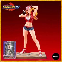 Les figures de jouets d'action en stock Original Kotobukiya le roi des combattants Terry Bogard Heroines Tag Frenzy Action Action Figure Model Toys Toys T240506