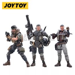 Action Toy Figure JOYTOY 118 Action Figure 3PCSSET Dark Source Characters Trio Anime Collection Modello militare 230821