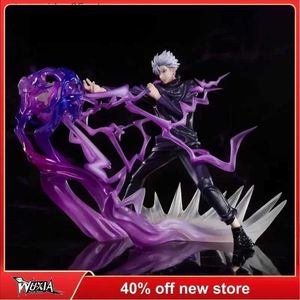 Action Toy Figures Jujutsu Kaisen Figure Gojo Satoru 18cm personnage d'anime bandes dessinées Scène de bataille Décoration Modelle Doll Collection Colging Crafts Gifts