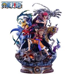 Actie speelgoedcijfers Luffy Trade 3 Captain One Piece Action Figurine Collection Ornament PVC Model Toy Giftl2403