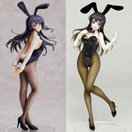 Action Figures de jouets Mai Sakurajima Bunny Girl Senpai Sexy Anime Figure Rascal ne rêve pas de Bunny Girl Senpai Action Figure Model Doll Toys T240521