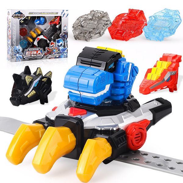 Action Toy Figures Mini Force Transformation Super Dinosaur Power Toy avec son et lumière MiniForce X Simulation Animation Summoner Mini Agent Toy 230209