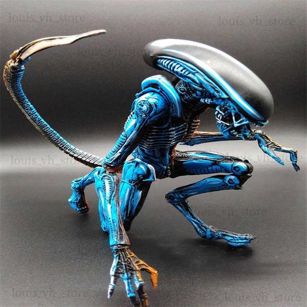 Figuras de juguete de acción NECA Alien Blue Alien Xenomorph Figma Predator Toy Ripley Figura de acción NECA Modelo Juguete de regalo 18 CM T240325