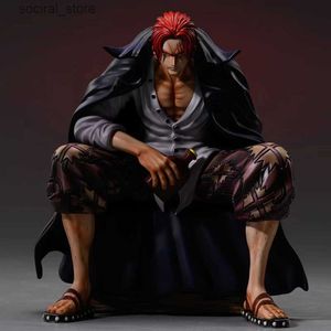 Action Toy Figures New One Piece GK Shanks Anime Figure Chronicle Master Stars Plece BT Sit