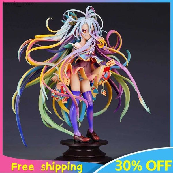 Figuras de juguete de acción sin juego Sin vida Figura de anime Shiro Linda hermosa chica PVC Modelo Kawaii Ornament Doll Figura Anime Acción de cumpleaños Regalo Juego de juguete Y240415