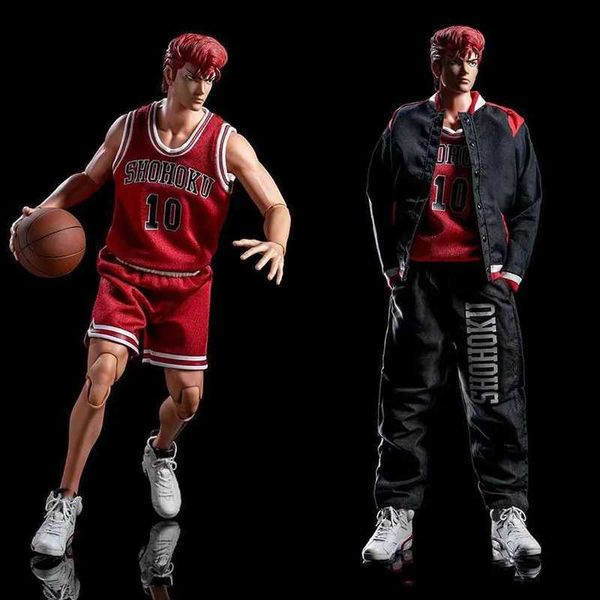 Figuras de juguete de acción NOVA 1/6 Slam Jugador de baloncesto número 10 Sakuragi Hanamichi Modelo de soldado masculino Conjunto completo para 12 