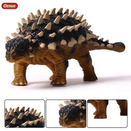 Actie speelgoedcijfers Oenux Jurassic Simulatie Ankylosaurus Dinosaurus Actiefiguren Saichania Herbivore Dinosaur Brinquedo Collection speelgoed voor kinderen 230217