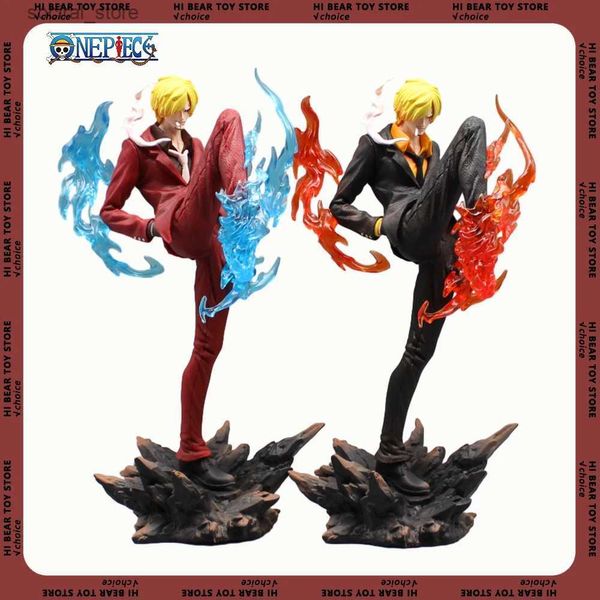 Action Toy figures One Piece Anime Figure Sanji Figures Pop Sanji Figurine 28cm Devil Foot Statue PVC Collection de bureau Decoration Car Decoration Enfants Cadeaux L240402