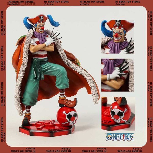 Figuras de juguete de acción de un anime Figura cuatro emperadores Clown Buggy Figuras 26cm Estatua de PVC Modelo Collection Desktop Decoración para niños Regalos L240402