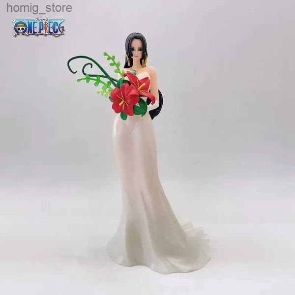 Action Toy Figures One Piece Boa Hancock Robe de mariée dessin animé figurines Modèles de poupée