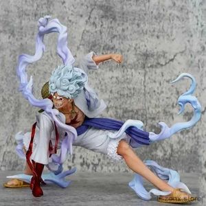 Action Toy Figures One Piece Figure Anime Sun God Nika Luffy Gear 5 Figures d'action GK Statue singe D. Luffy PVC MODEL