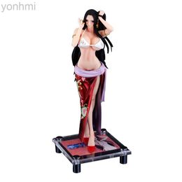 Figuras de juguete de acción One Piece GK Figura de acción Modelo Boa Hancock Lencería sexy Anime 38 cm Colección Juguete Exquisita Decoración Estatua para niños Regalo ldd240314