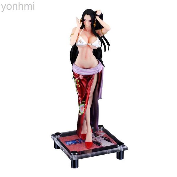 Figuras de juguete de acción One Piece GK Figura de acción Modelo Boa Hancock Lencería sexy Anime 38 cm Colección Juguete Exquisita Decoración Estatua para niños Regalo ldd240314