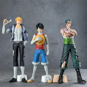 Figurines d'action One Piece Luffy Figures Sanji Monkey D. Luffy Figurine Figurine d'action PVC Figurines Collection Modèle Jouets Cadeaux