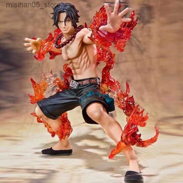 Figurines de jouets d'action One Piece Portgas D Ace Combat Fire Action Jouet numérique Collection d'anime japonais Modèle numérique en PVC Jouet Q240313