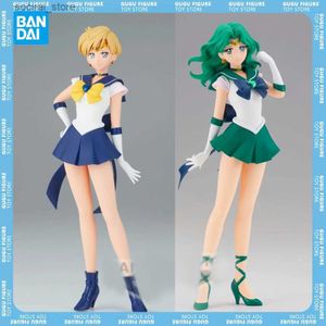 Acción Figuras de juguete Original Sailor Moon Cosmos The Movie Glitter Glamours Kaiou Michiru Sailor Neptuno PVC Figuras de acción 23cm Juguetes Figurina L240402