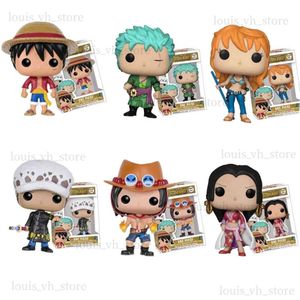 Figures de jouets d'action Pop One Piece Anime Figure Luffy Chopper Ace Luo Luffy Zoro Action Figure Collection Modèle Toys Brinquedos Cadeaux de Noël T240325