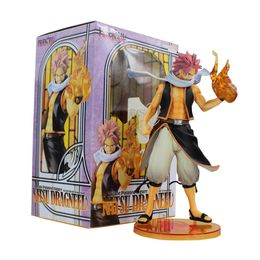 Actie speelgoedcijfers Retail 1 stuk 10 25 cm Fairy Tail Natsu Dragneel PVC Actie Figuur speelgoed Collectieve pop met doos T230105