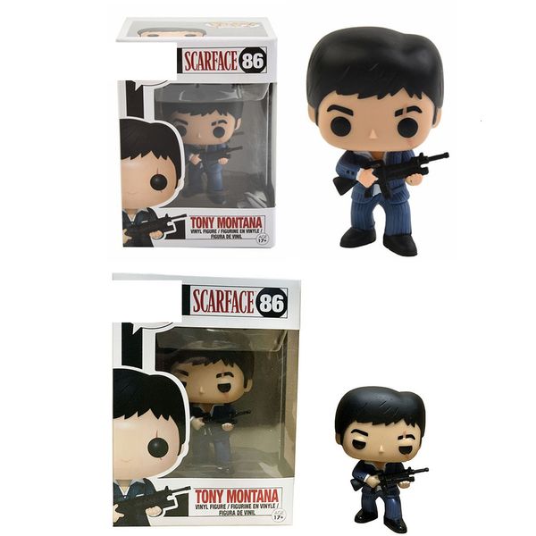 Figuras de juguete de acción Scarfaces Tony Montana 86 colección de juguetes modelo muñecas regalo para niños 230407