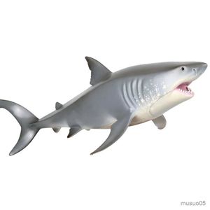 Actiespeelgoedfiguren Zeeleven Model Grote Witte Haai Helicoprion Megalodon Actiefiguur Aquarium Oceaan Zeedieren PVC Onderwijs Kinderspeelgoed