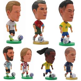 Figuras de juguete de acción Serie 65 CM Figura de acción Jugador estrella de fútbol Muñeca Modelo de fútbol Recuerdo Juguete de oficina Gran niño Amigos Regalo de cumpleaños 231207