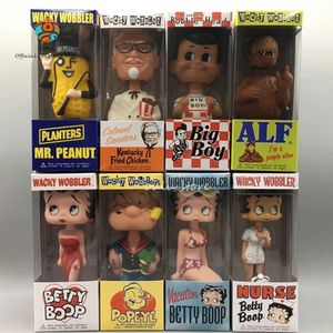 Actie speelgoedfiguren Sexy Betty Figurine Popeye The Sailor Man Anime Figuur Bobblehead Mr. Peanut Kfc Big Boy PVC Childrens Birthday Gifts Toys T240422