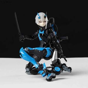 Figurines de jouets d'action Shojo-Hatsudoki motorisé Cyborg Runner SSX 155 Techno Azur figurine d'action faite à la main jouet périphériques Collection cadeau