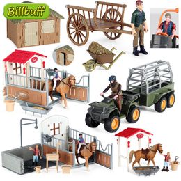 Actie speelgoedfiguren Simulatie boerderij dieren huis auto pluimve ruiter paardmodel vroeg educatief speelgoed voor kinderen kerstcadeau 230520