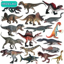 Actie speelgoedcijfers Simulatie Jurassic Dinosaurs Werelddieren Shark Modellen Actiecijfers PVC Cognition Figuren educatief speelgoed voor kinderen Geschenk 230412