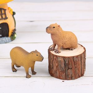 Actiespeelgoedfiguren Simulatie MIni Schattig Wild Dieren Model Capybara Actiefiguur Kinderen Collectie Speelgoed Geschenk Simulatie Dieren Model 1 PC 230616