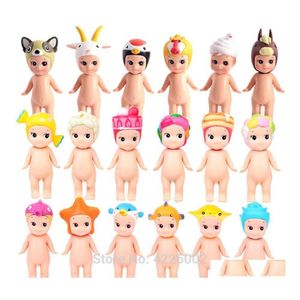 Actie speelgoedfiguren Sonny Een zoete dieren mariene serie PVC Kawaii Cookie Popcorn Mini Collectible Model Kids Toys Doll Gift LJ2 DHL9Z