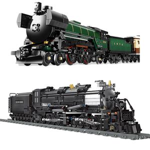 Figurines d'action Spot Hightech City Retro Steam Train Expert Blocs de construction techniques Modèle classique Cadeaux Jouets pour enfants Ch 230724