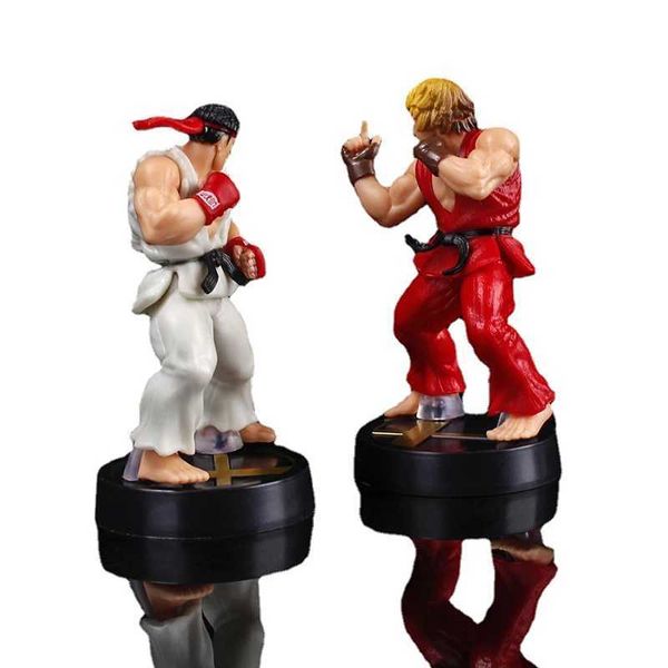 Action Toy Figures Street Fighting Game Action Picture Ken Masters Hoshi Ryu PVC Kawaii Toy Doll Room Decoration Boys Boys Birthday Giftl2403