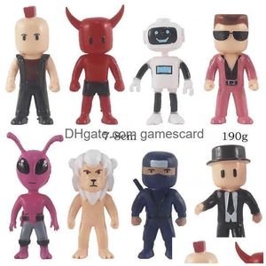 Figurines de jouets d'action Stumble Guys Figure Figura Set pour garçons Collection de modèles en PVC Jouets enfants T230815 Cadeaux de livraison directe Dhnxm