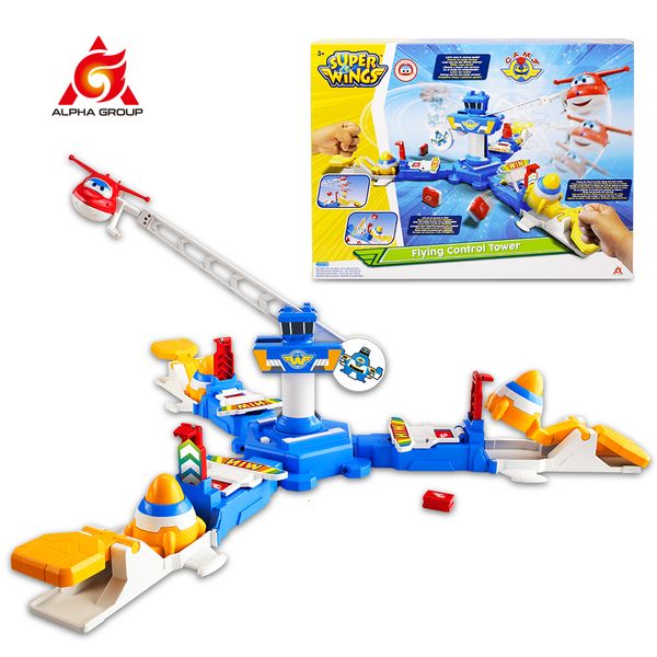 Action Toy Figures Super Wings Flight Control Tower Tower Game Game Flying Jett Family Games Детские игрушки для 4 игроков для детских подарков на день рождения 230628