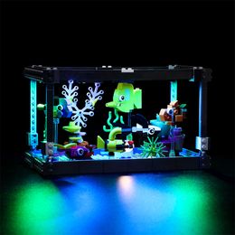 Figurines d'action SuSenGo Kit d'éclairage LED pour 31122 Ensemble de blocs de construction d'aquarium N'inclut PAS le modèle Lampe Briques Jouets Enfants 230721