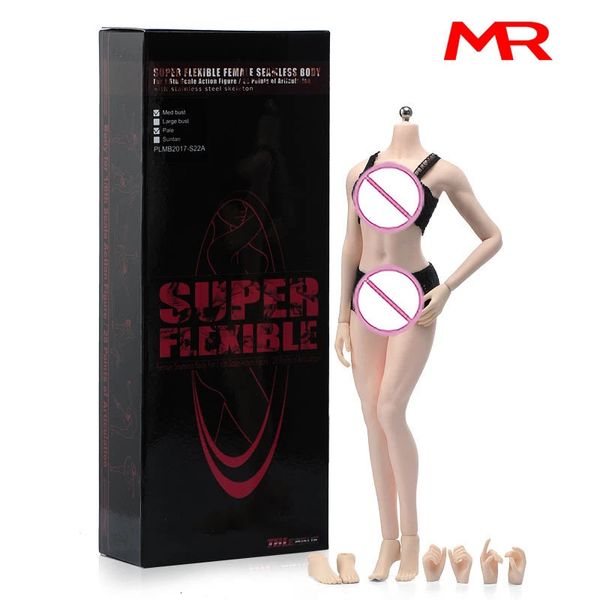 Figuras de juguete de acción TBLeague S22A S23B 1/6 Pecho medio Bronceado pálido Cuerpo femenino TBL PH 27,8 cm Figura de acción Modelo Esqueleto de metal Pies desmontables 230912