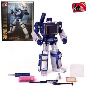 Action Toy Figures THF 01J Soundwave G1 Transformation THF01 Tape Corps THF01J THF01P Walkman MasterPiece MP13 MP 13 Figure Robot Toys 230711