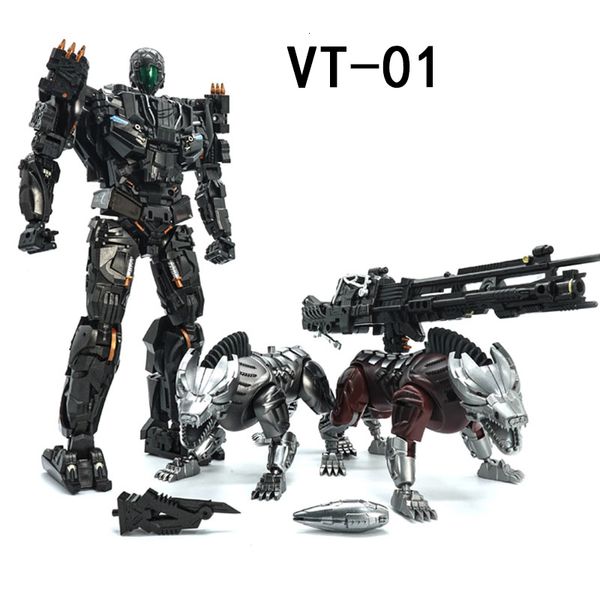 Action Toy Figures Transformation Kill Lockdown VT-01 VT01 Avec Deux Chiens Alliage Métal KO UT R01 Jouets Déformés Action Figure Robot Collection Cadeaux 230607