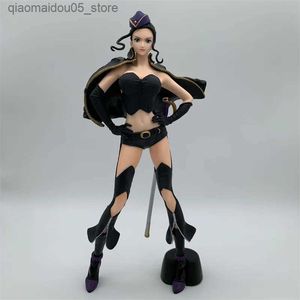 Actie speelgoed figuren transformatie speelgoed robots 25 cm een stuk anime robin personage sexy zwart kleding meisje pvc model decoratief kerstcadeau