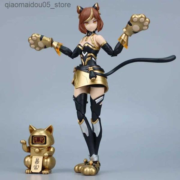 Action Toy Figures Transformation Toys Robots MS General Model Dolls Shadow Series 12 heures Yin Tiger Character Mecha Trendy Girl Desktop Decoration Cartoon