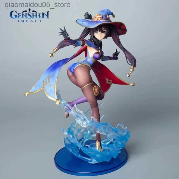 Action Toy Figures Transformation Toys Robots 25cm Genshin Impact Mona Anime Personnage Sexy Girl Statue Cute Animation Modèle Doll Decoration