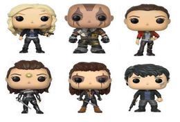 Figurines de jouets d'action TV les 100 cent Clarke Bellamy Raven Octavia Lincoln Lexa figurines en vinyle jouets W2209204673010