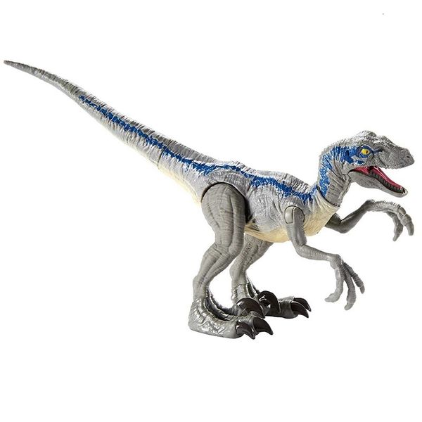 Figurines d'action Velociraptor Blue Echo Dinosaures Jouet Classique Jouets pour Garçons Modèle Animal Mâchoire Mobile Figurine Sans Boîte Au Détail 230412