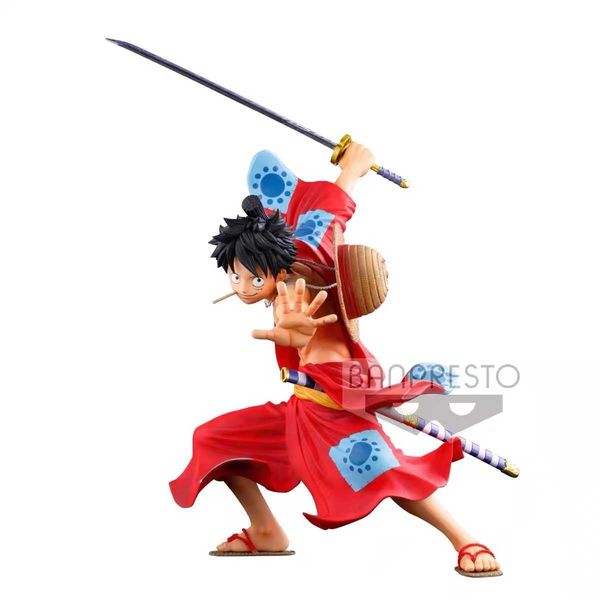 Action Toy Figures Vicootor Original Authentique Figure Japonaise One Piece BWFC SMSP 19cm Monkey D. Luffy 01 édition limitée Figurines Originales T230105