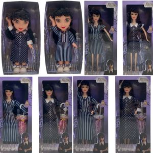 Actiespeelfiguren Wednesday Addams Bjd Jointed Doll Verwijder gewrichten Modepoppen met volledige set kleding Aankleedmeisjesfiguur Speelgoed Kinderen Geschenken 230828
