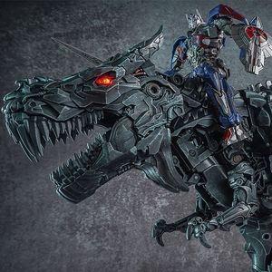 Figuras de juguete de acción WJ Transformation Grimlock Alloy Movie Film Oversize Ampliada SS07 Dinosaur Leader Ancient Action Figure Toy Collcetion Gifts 230217