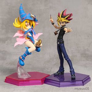 Actie speelgoedcijfers yu-gi-oh! Duel Monsters Yami Yugi Atem / Dark Magician Girl Mana Pvc Figuur Anime Figurine Model Toy Doll Cadeau