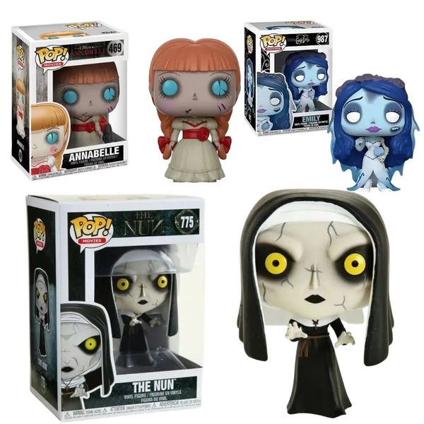 Figurines d'action Zombie Bride ANNABELLE 9 Emily 987 la nonne 775, Collection de figurines d'action en vinyle, modèles jouets 231207